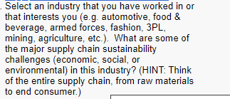  Select an industry that you have worked in or that interests
