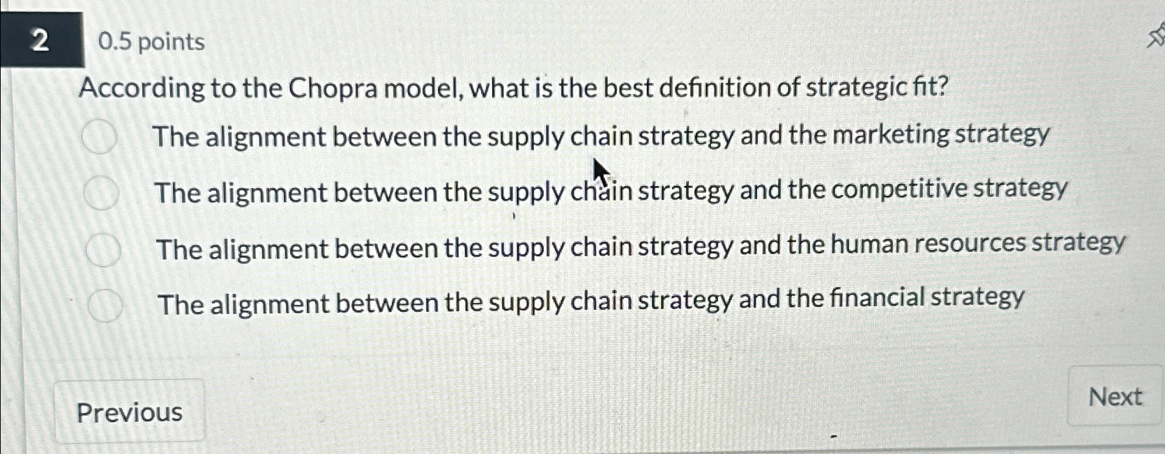  20.5 points According to the Chopra model, what is the best