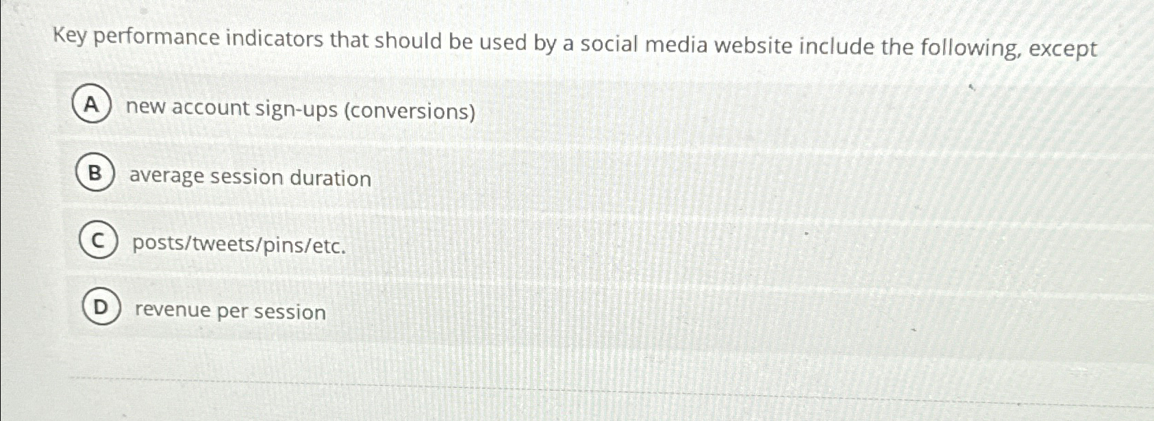  Key performance indicators that should be used by a social media