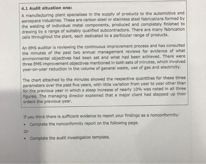 (2 marks) Description of the nonconformity (Max 3 marks): Non Conformity: Objective