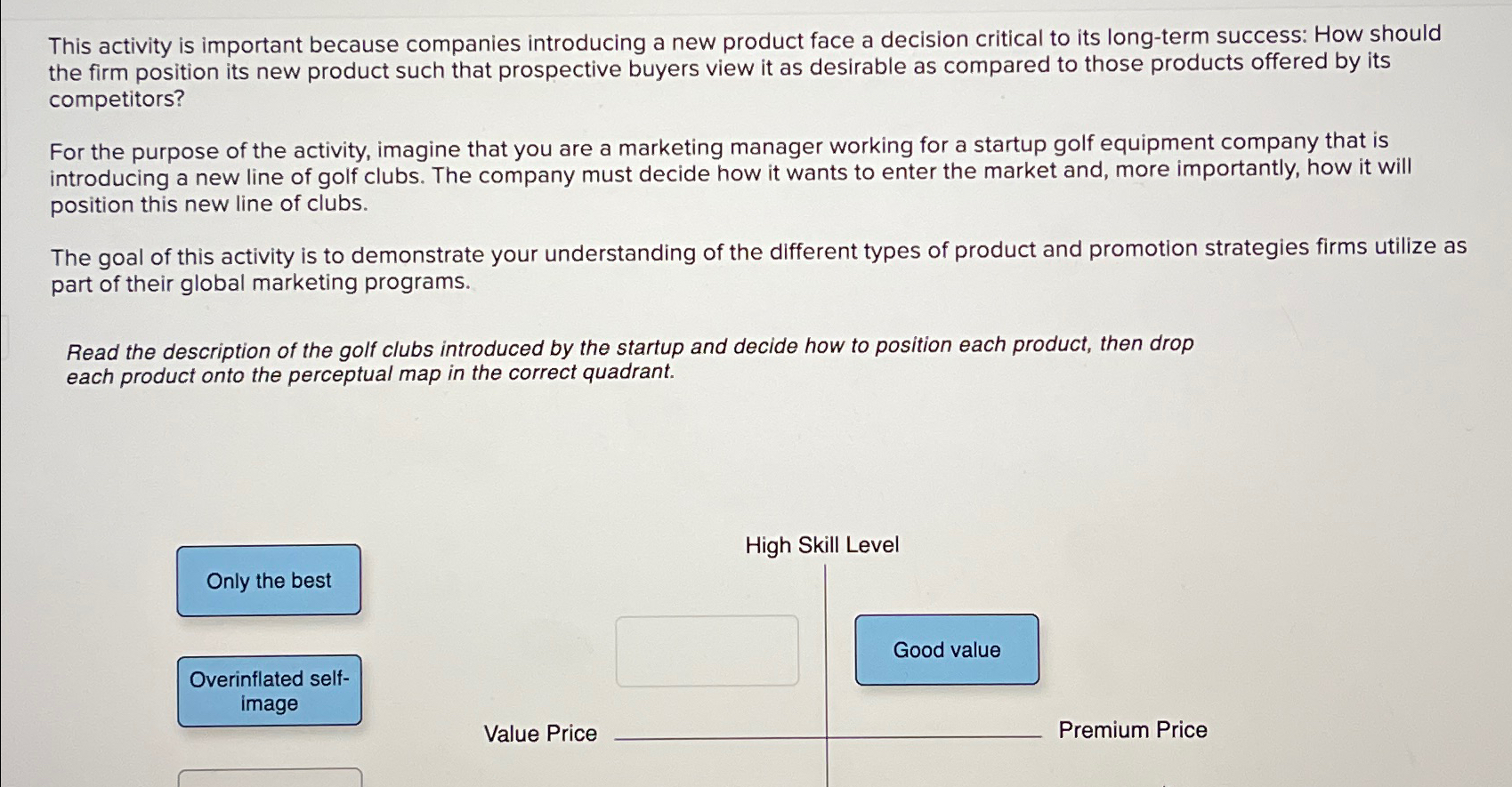  This activity is important because companies introducing a new product face