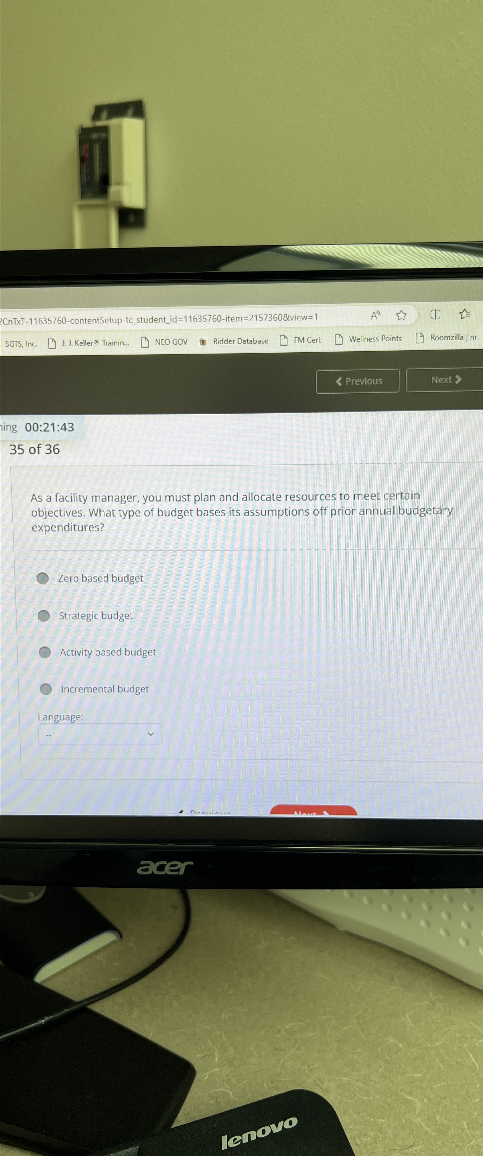  CnTxT-11635760-contentSetup-tc_student_id =11635760-item =2157360 &view =1 SGTS, Inc J. J. Keller@ Trainin...