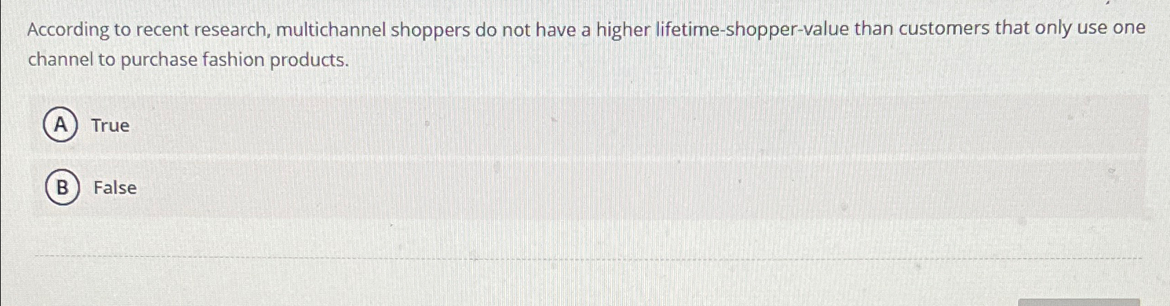  According to recent research, multichannel shoppers do not have a higher