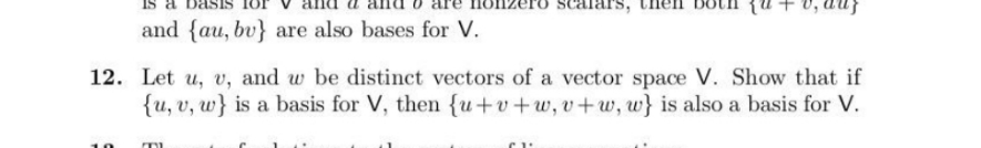 prove and please explain it with steps is a basis for V