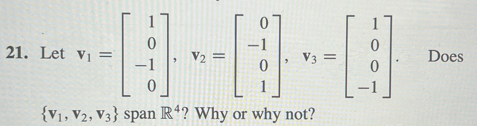  O 21. Let V1 = , V2 = V3 = OOH