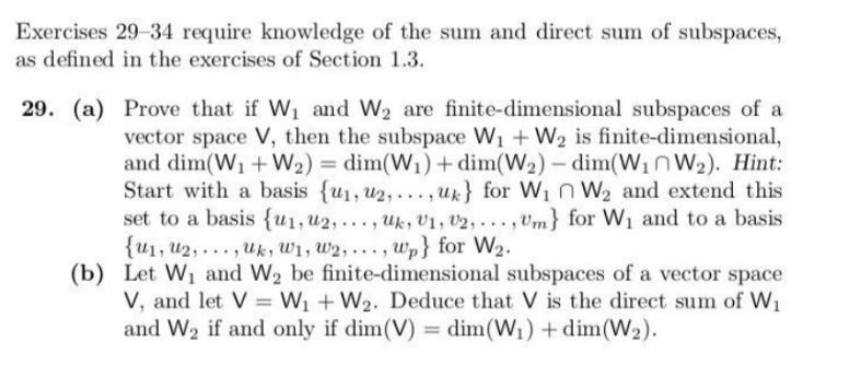 prove and please explain it with steps Exercises 29-34 require knowledge of