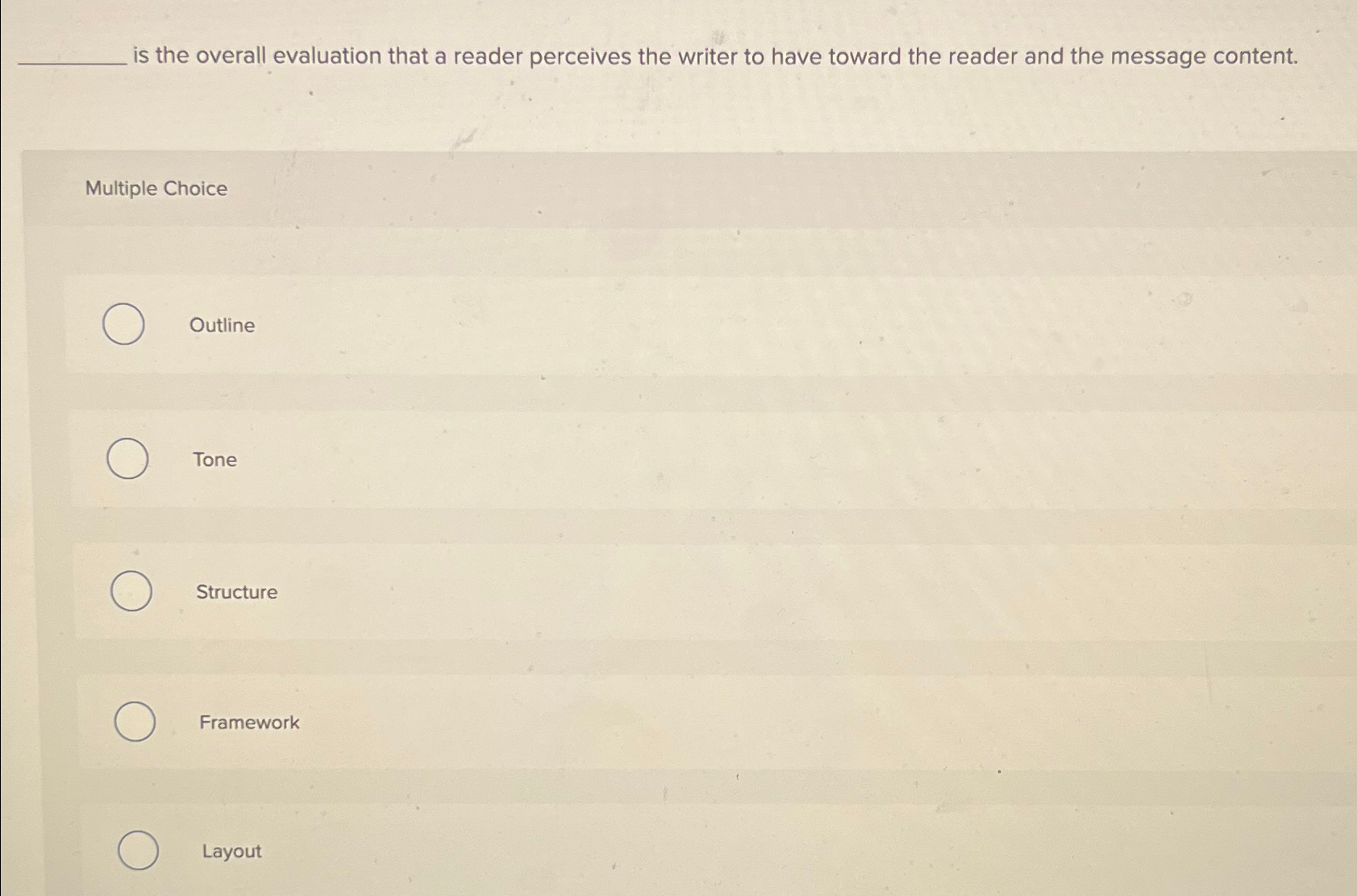  is the overall evaluation that a reader perceives the writer to