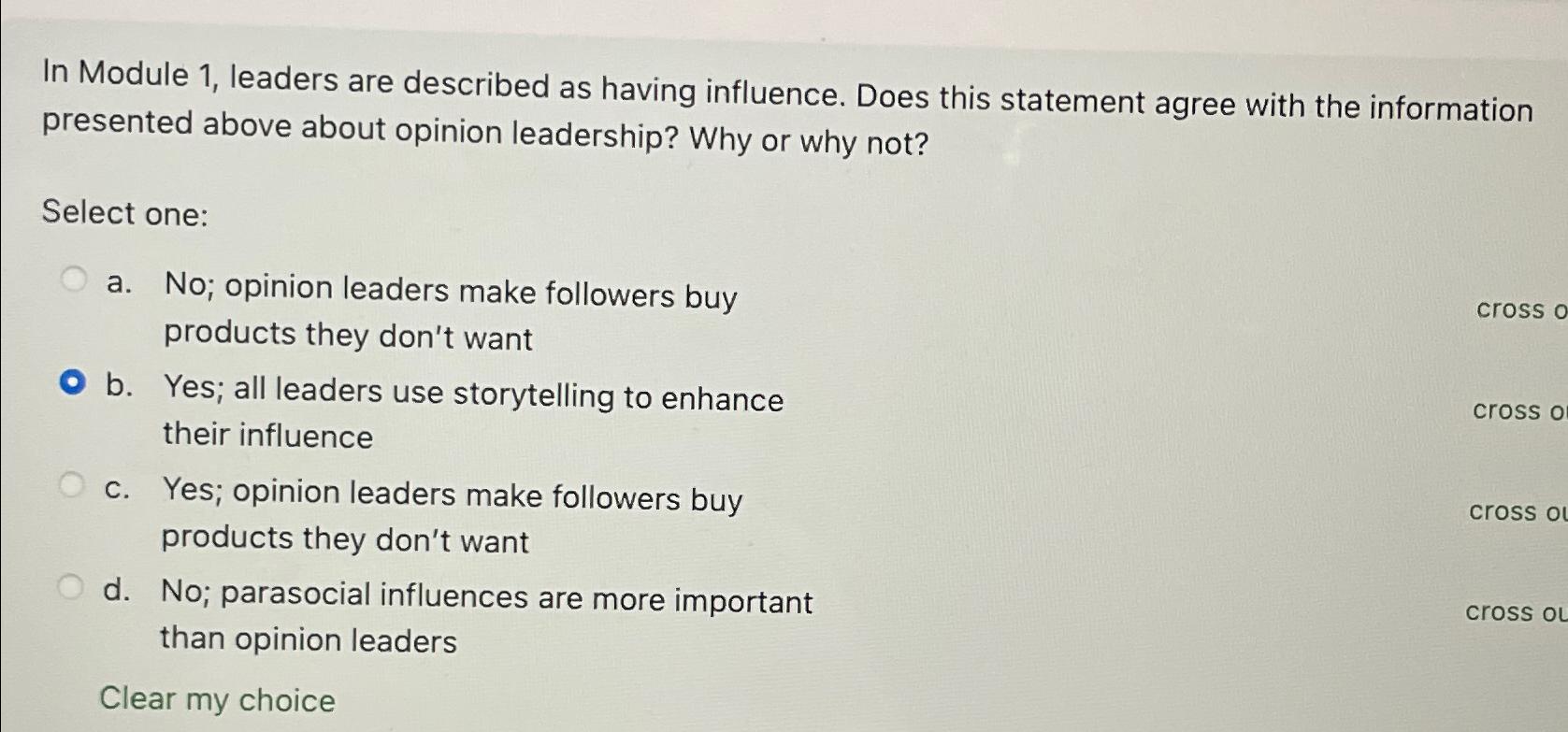  In Module 1, leaders are described as having influence. Does this