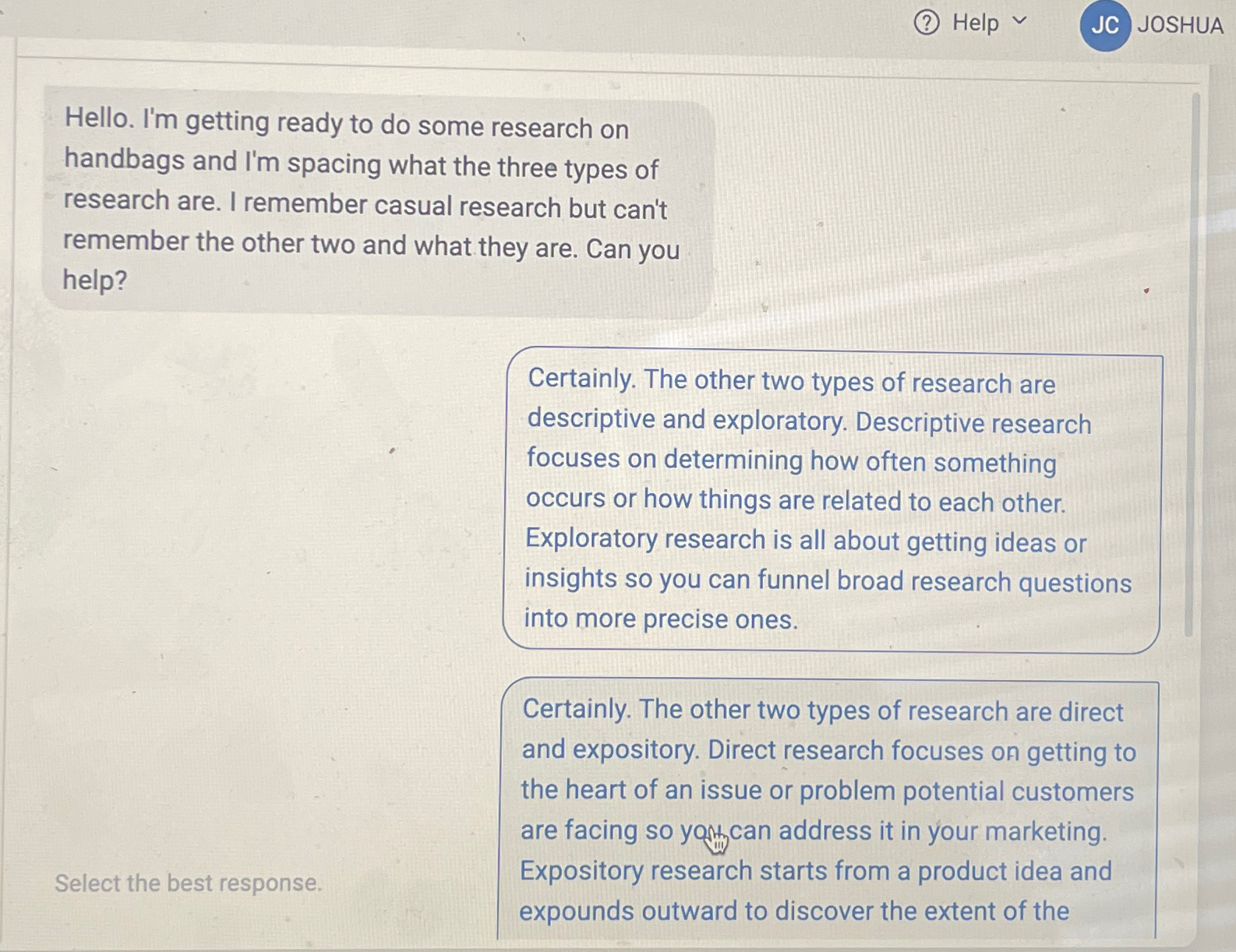  Hello. I'm getting ready to do some research on handbags and