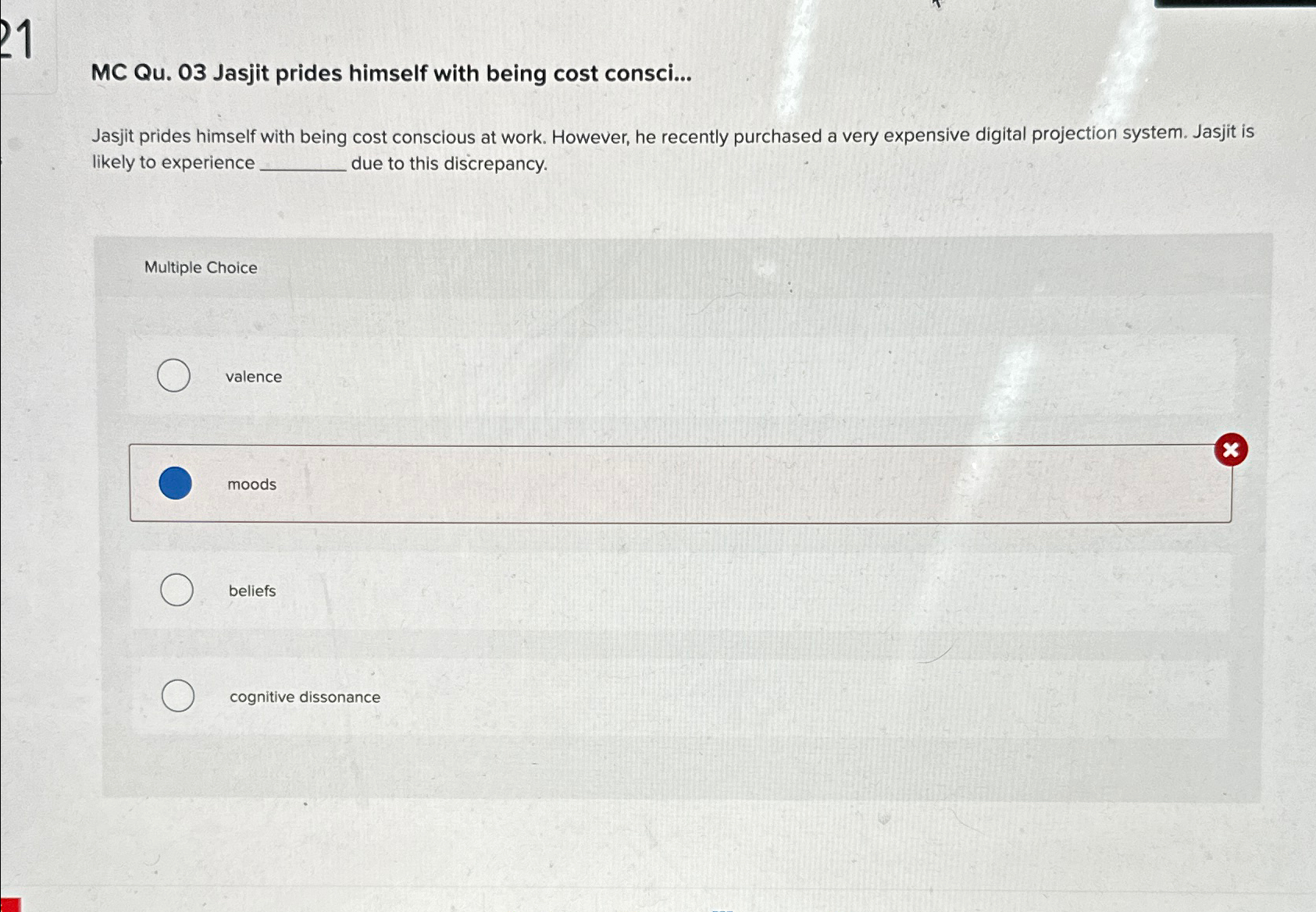  MC Qu.03 Jasjit prides himself with being cost consci... Jasjit prides