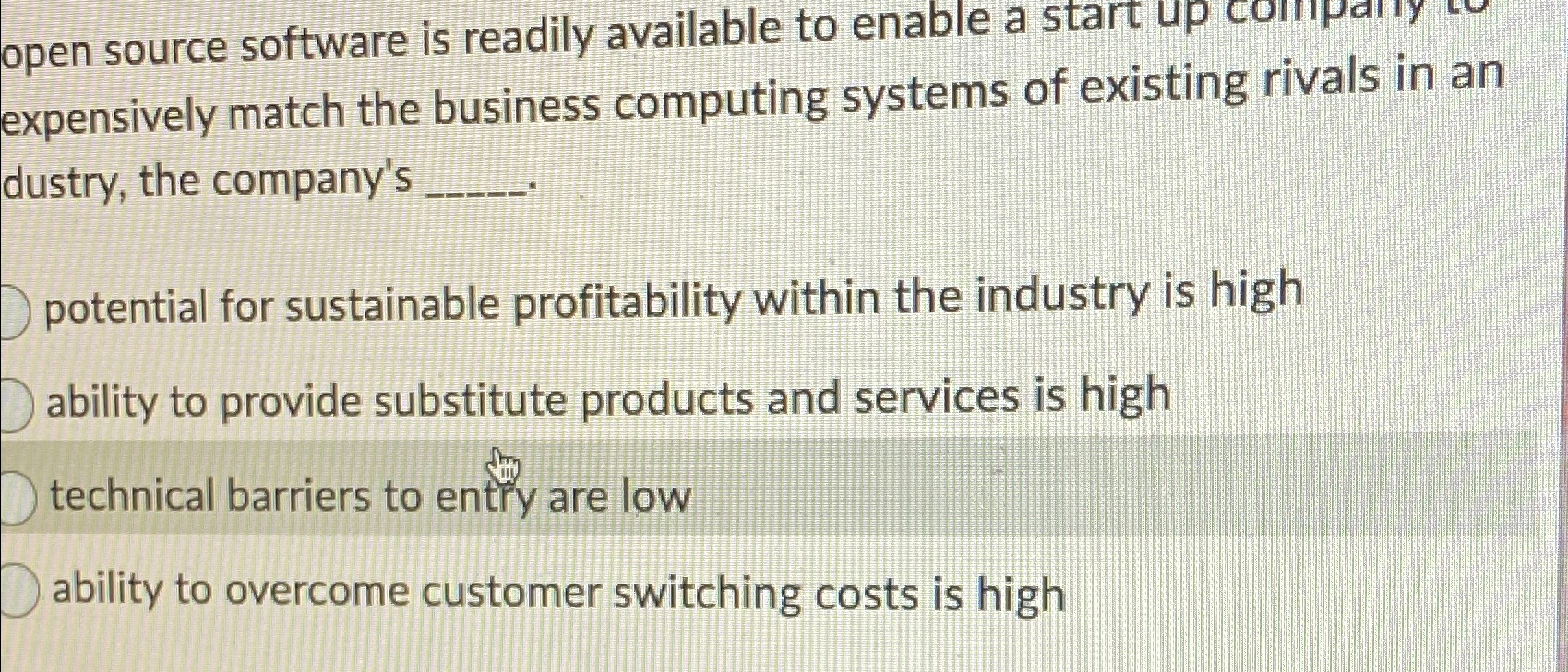  open source software is readily available to enable a start up