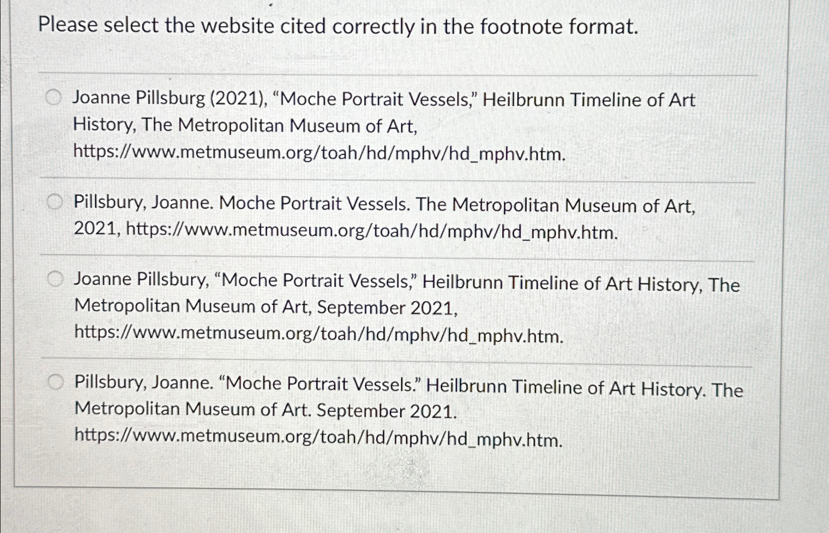  Please select the website cited correctly in the footnote format. Joanne