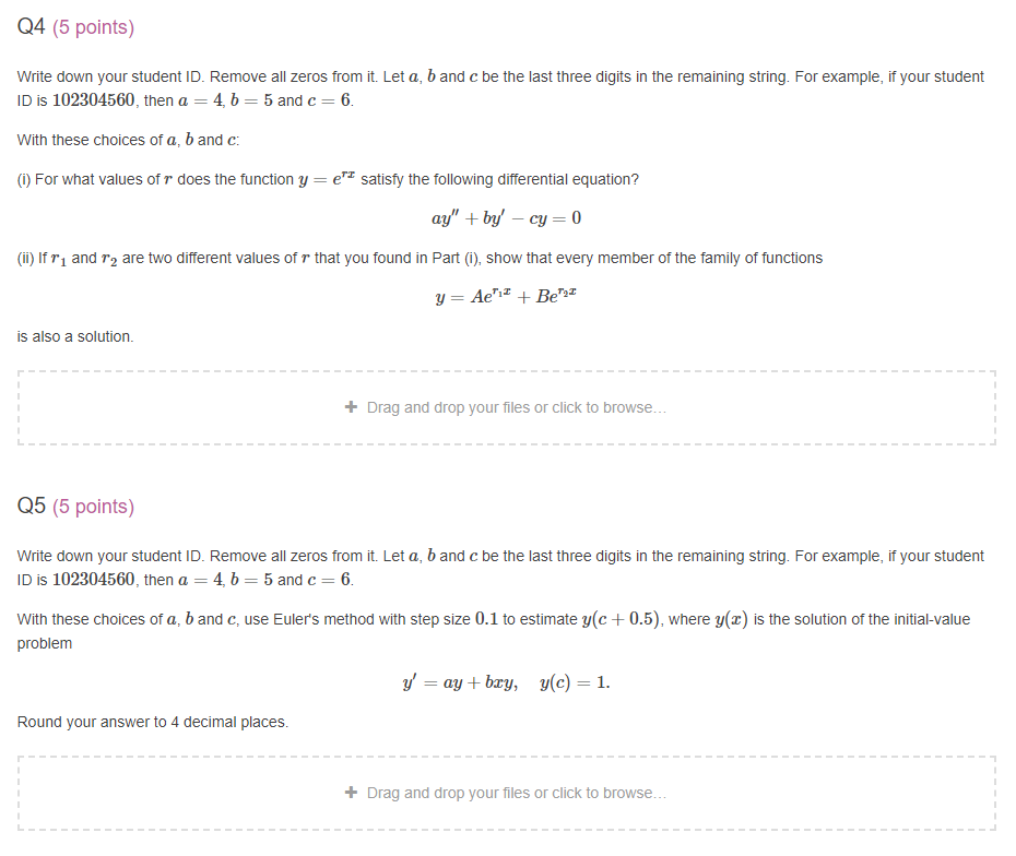  Q4 (5 points) Write down your student ID. Remove all zeros