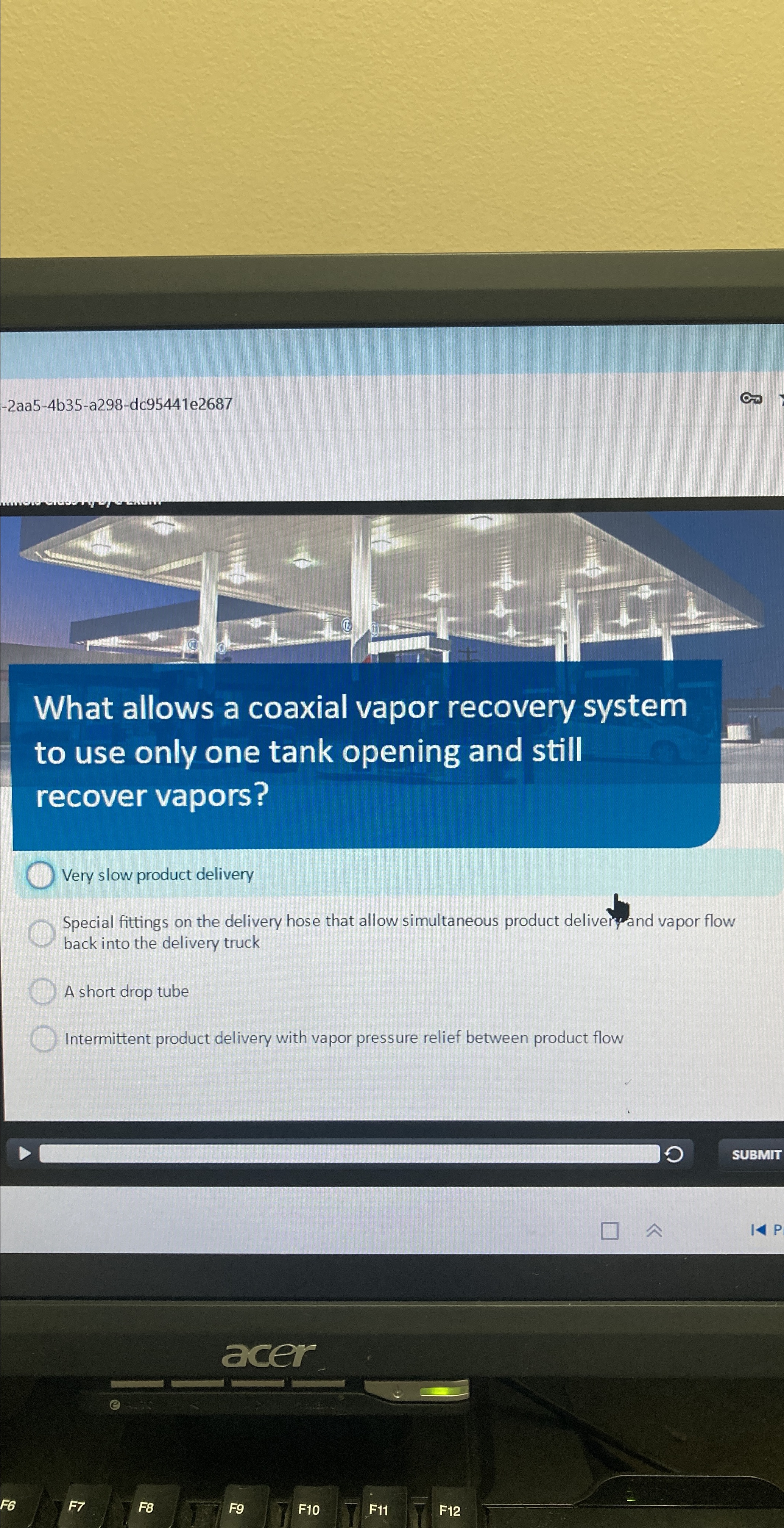  -2aa5-4b35-a298-dc95441e2687 What allows a coaxial vapor recovery system to use only