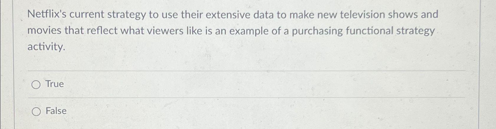  Netflix's current strategy to use their extensive data to make new