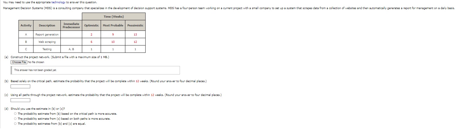 You may need to use the appropriate technology to answer this
