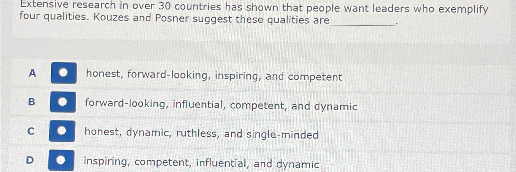  Extensive research in over 30 countries has shown that people want