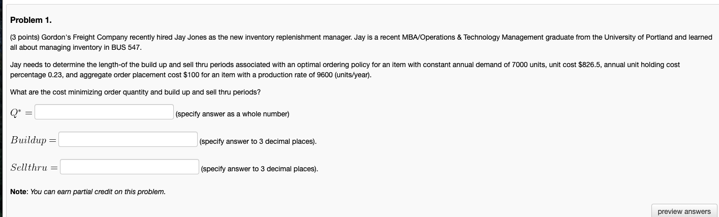 Can you please help me solve this Inventory Management question? all about