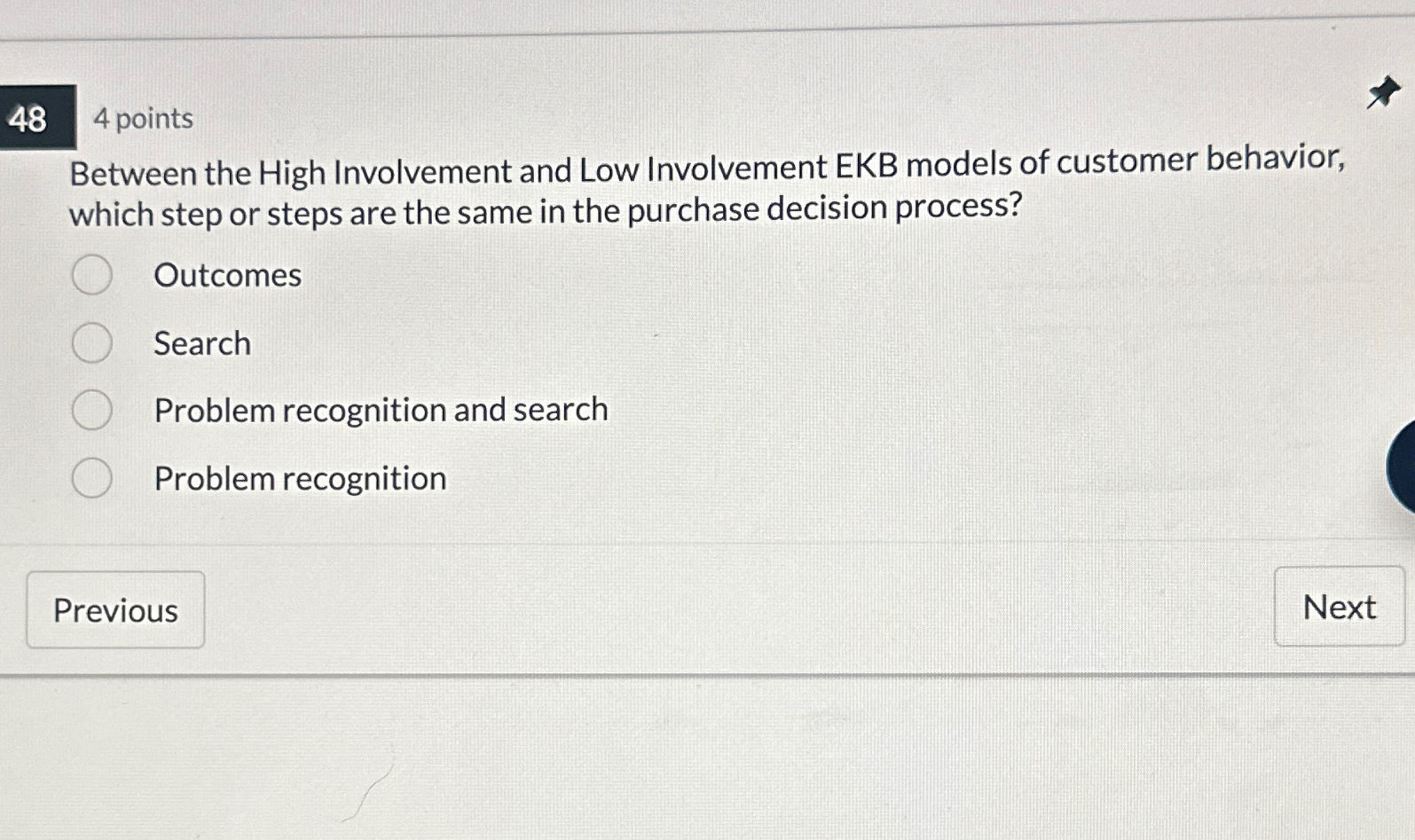  48 4 points Between the High Involvement and Low Involvement EKB