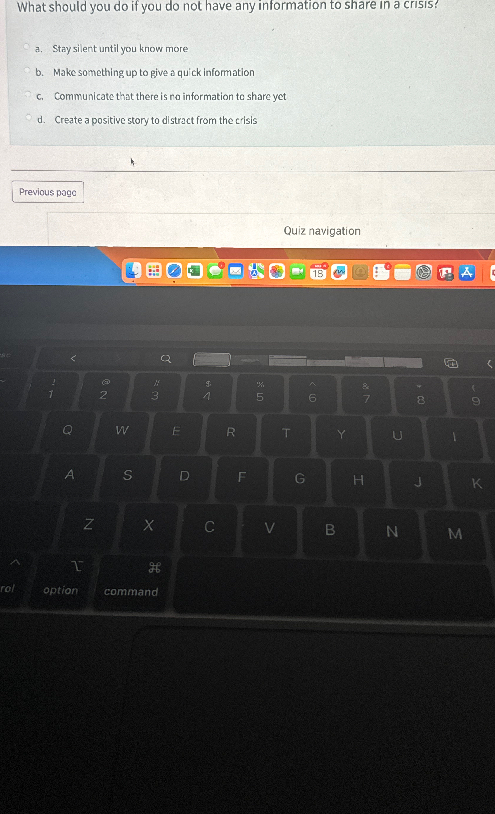  What should you do if you do not have any information