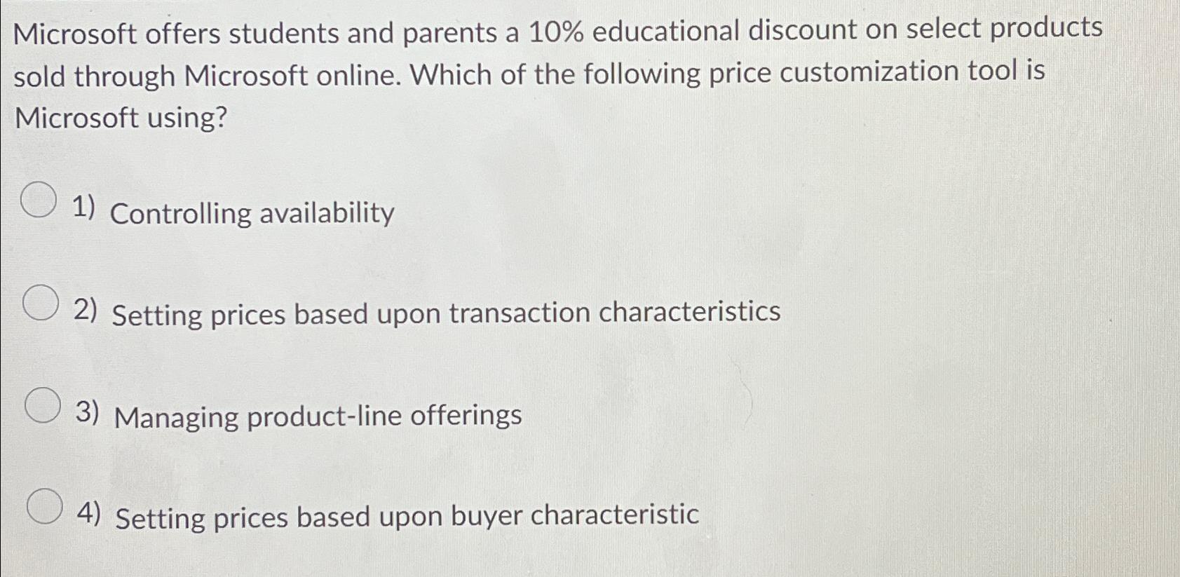  Microsoft offers students and parents a 10% educational discount on select