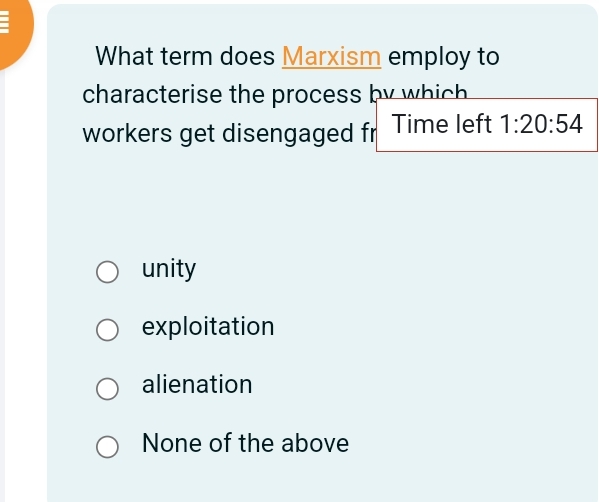  What term does q, employ to characterise the process by which