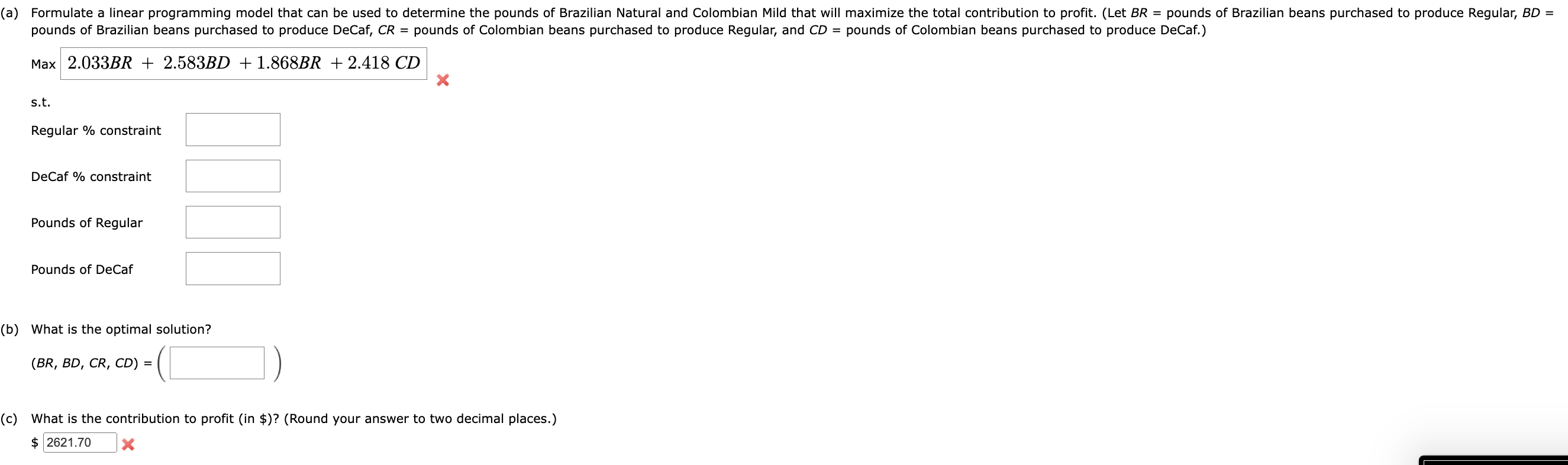 package is needed. \begin{tabular}{|c|c|c|} \hline \multirow{2}{*}{ Bean } & \multicolumn{2}{|c|}{ Blend }