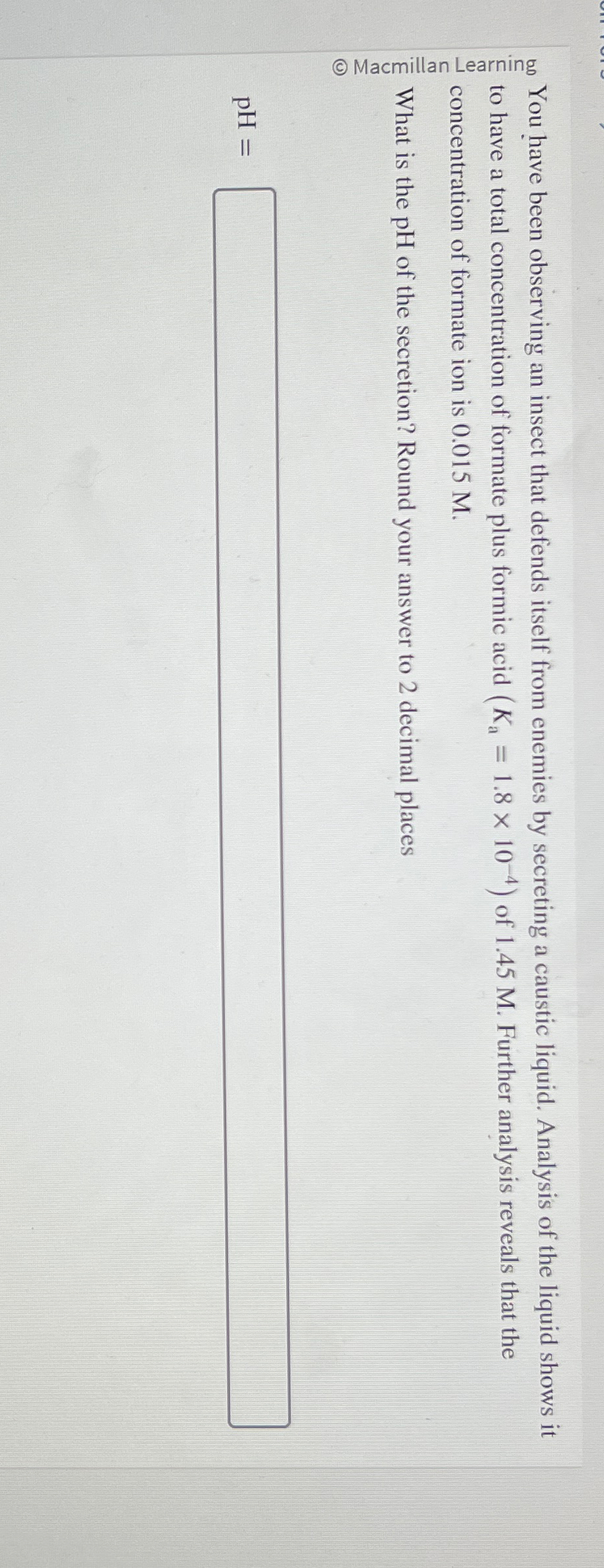  no You have been observing an insect that defends itself from