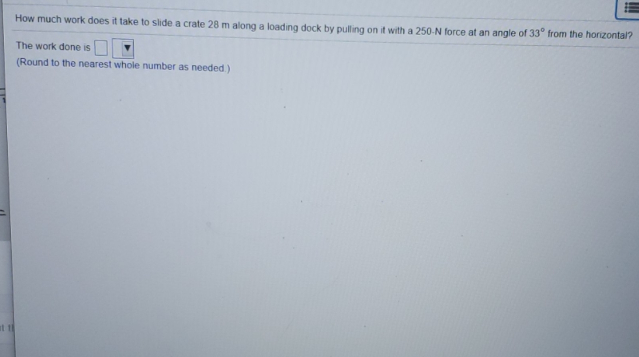 Help with this How much work does it take to slide a