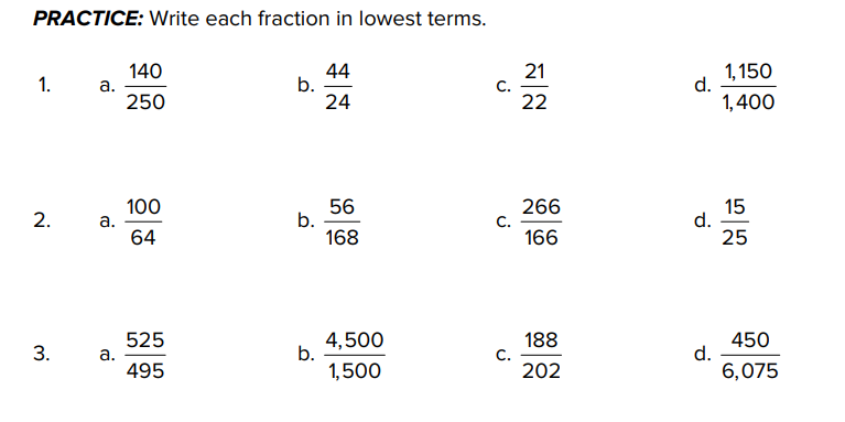  \fPRACTICE: Write each fraction as a decimal. Round to the nearest