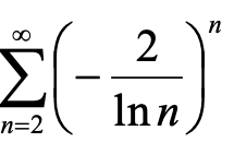I need help with using a ratio test or root test in