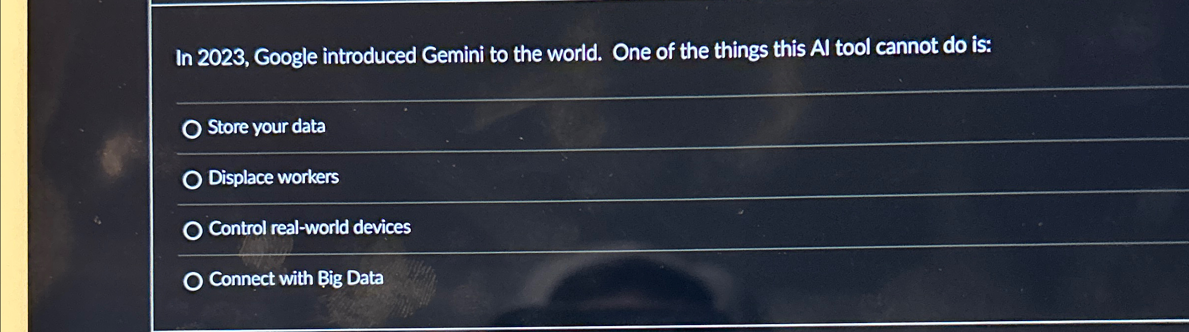  In 2023, Google introduced Gemini to the world. One of the