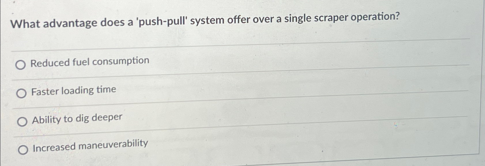  What advantage does a 'push-pull' system offer over a single scraper