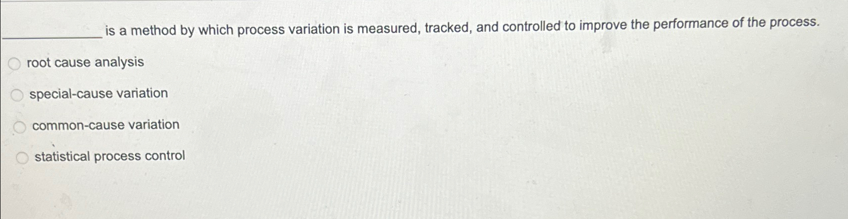  is a method by which process variation is measured, tracked, and