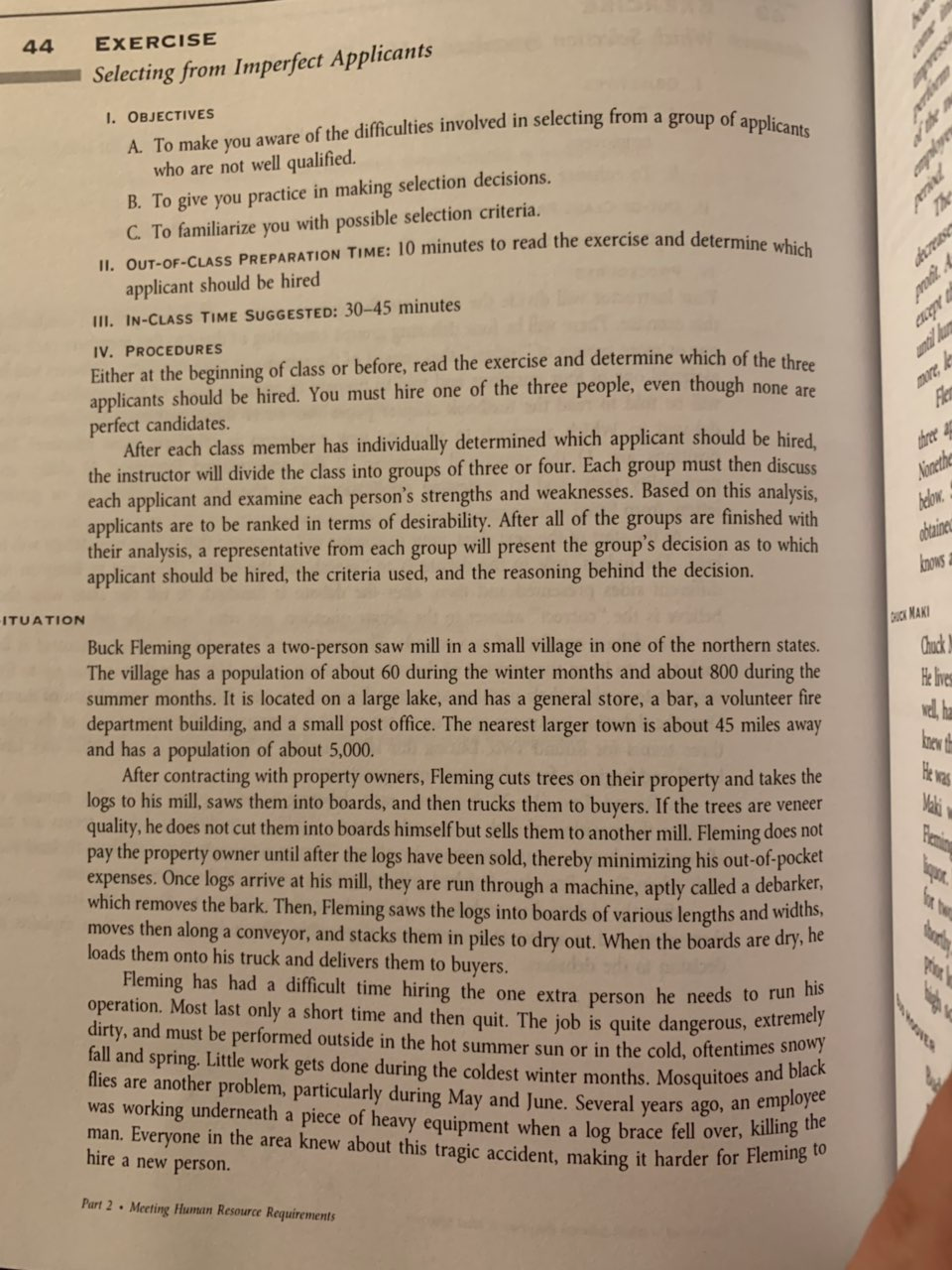  Exercise 44: Read exercise on page 140 and determine the best