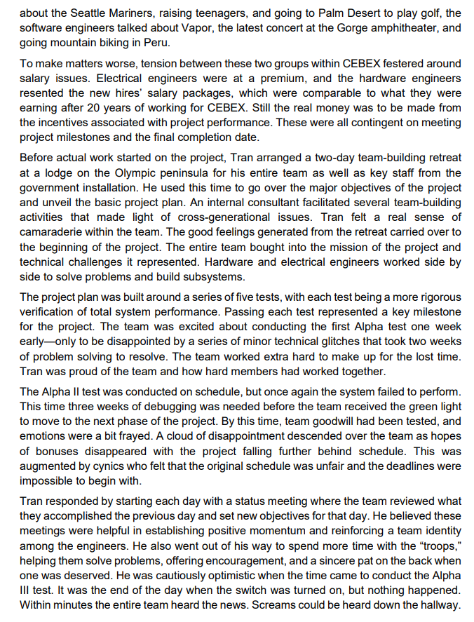 the steam less divided. Case Study: Ajax Project Tran was taking his
