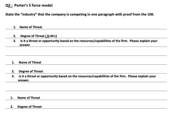 September 24, 2022. Q1 Describe the General Environmental Factors that Effect on