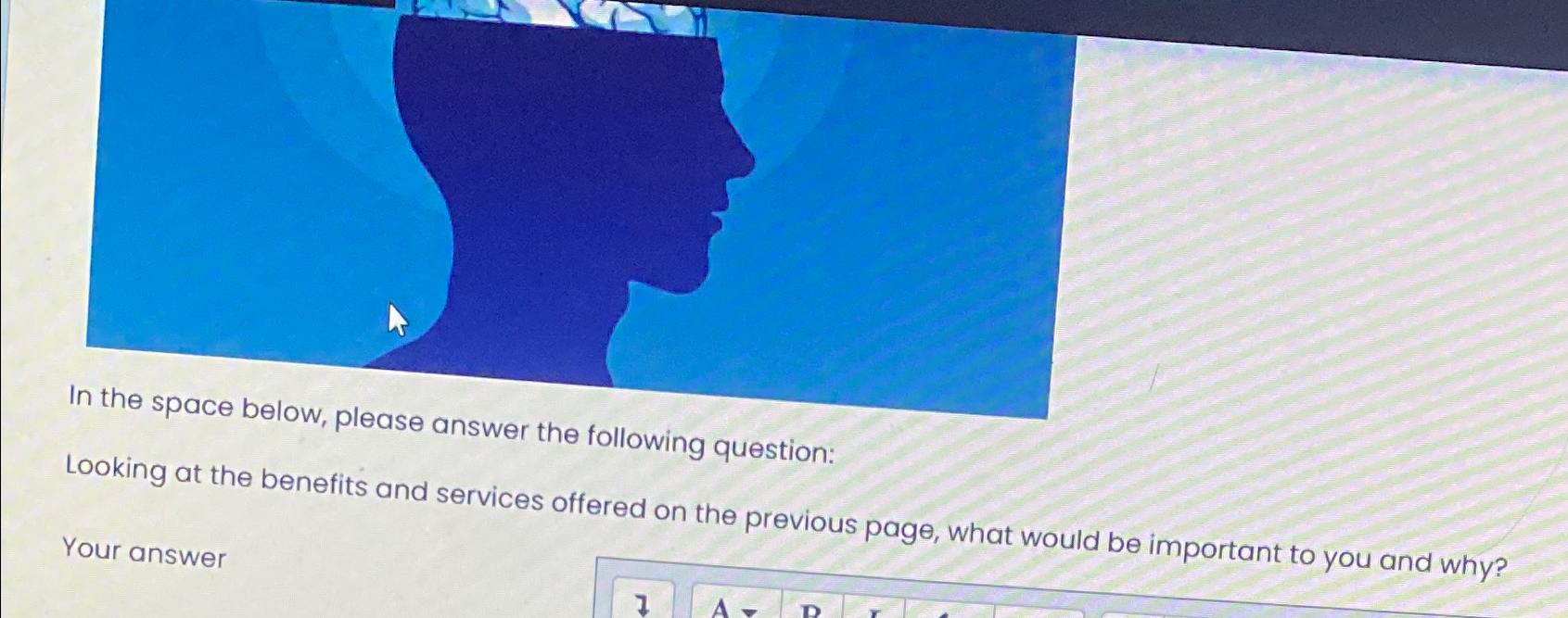  In the space below, please answer the following question: Looking at