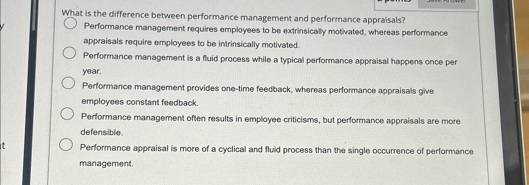  What is the difference between performance management and performance appraisals? Performance