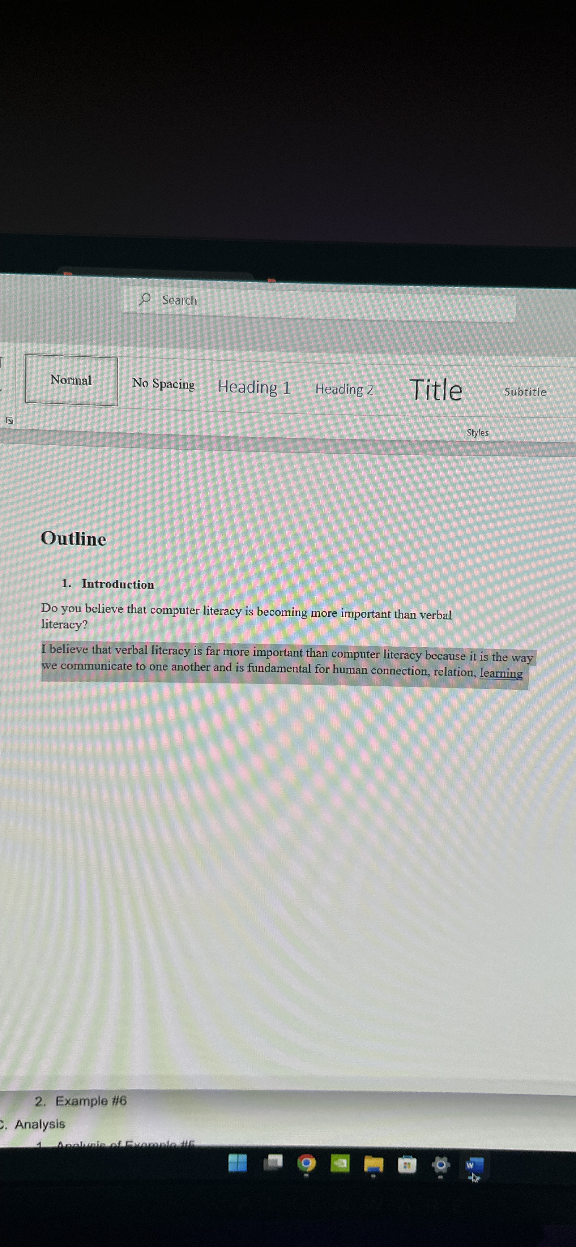  Search Normal No Spacing Heading 1 Heading 2 Title Subtitle Styles