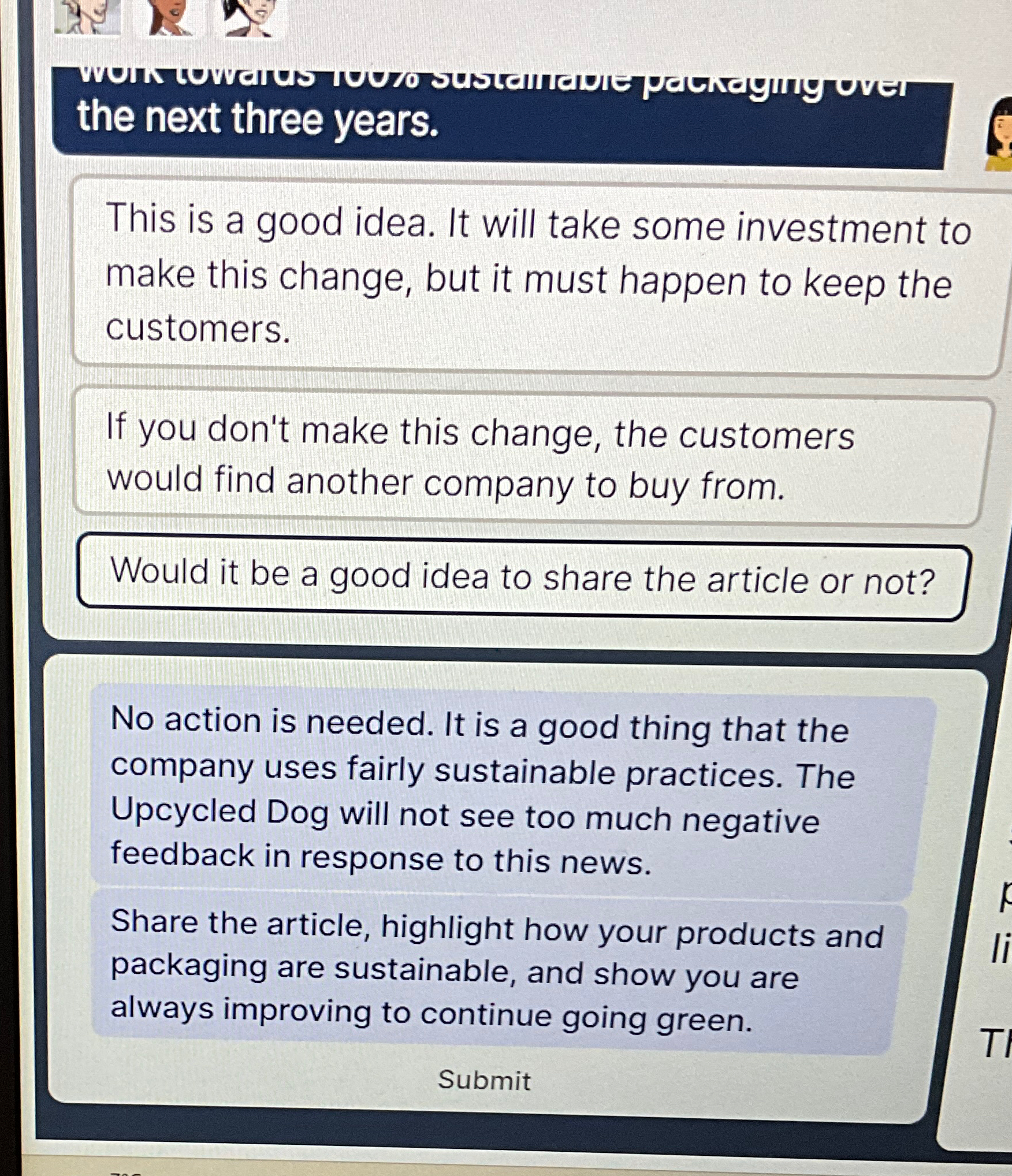  the next three years. This is a good idea. It will