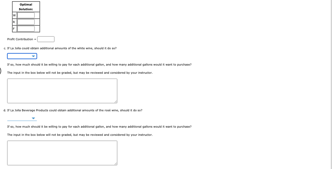 all blank boxes. Thanks. Problem 8-29 (Algorithmic) La Jolla Beverage Products is