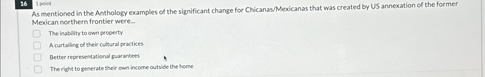  161 point As mentioned in the Anthology examples of the significant