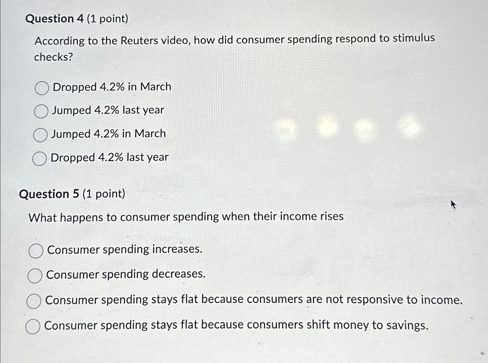  Question 3(1 point) Quick video fact check: The CEO cited average