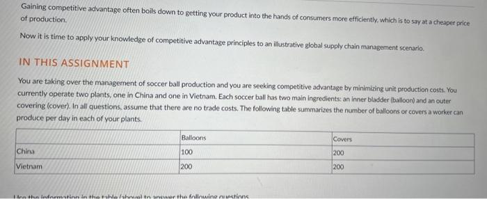  Gaining competitive advantage often boils down to getting your product into