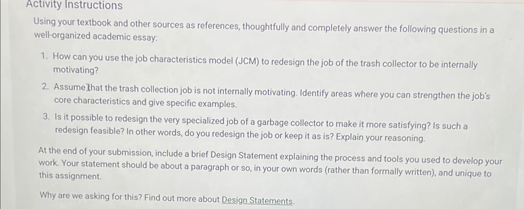  Activity Instructions Using your textbook and other sources as references, thoughtfully