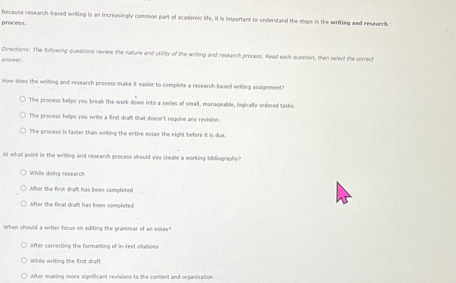  Because research-based writing is an increasingly common part of academic life,
