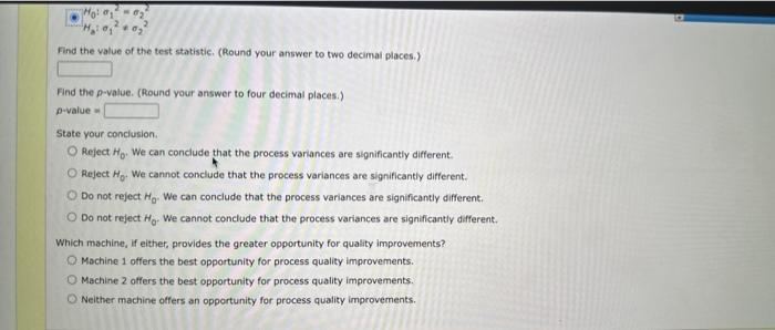 evestion. The variance in a production process is an important measure of