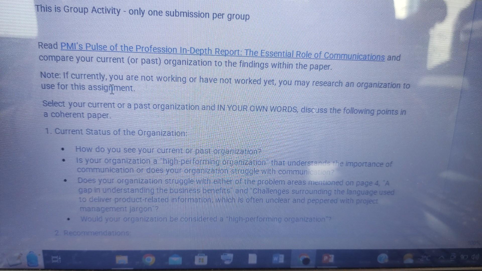  give answer This is Group Activity - only one submission per