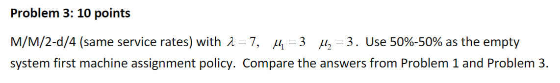 Compute the steady-state probabilities, cycle time, throughput, work in progress, and machine
